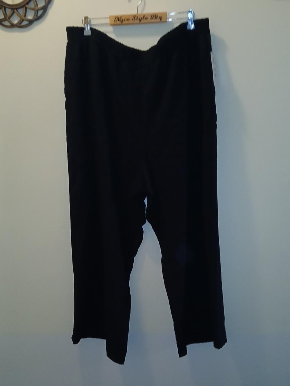 Black Coverup Wide Leg Pants (Not See Through)